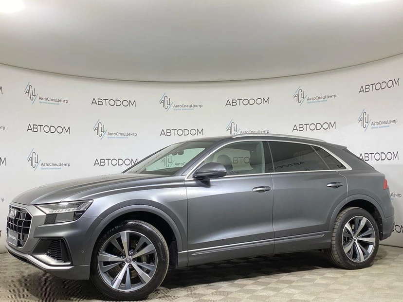 Audi Q8 I поколение (4M) 3.0 AT 4WD (340 л.с.) Sport Серый 2018 с пробегом 75 272 км