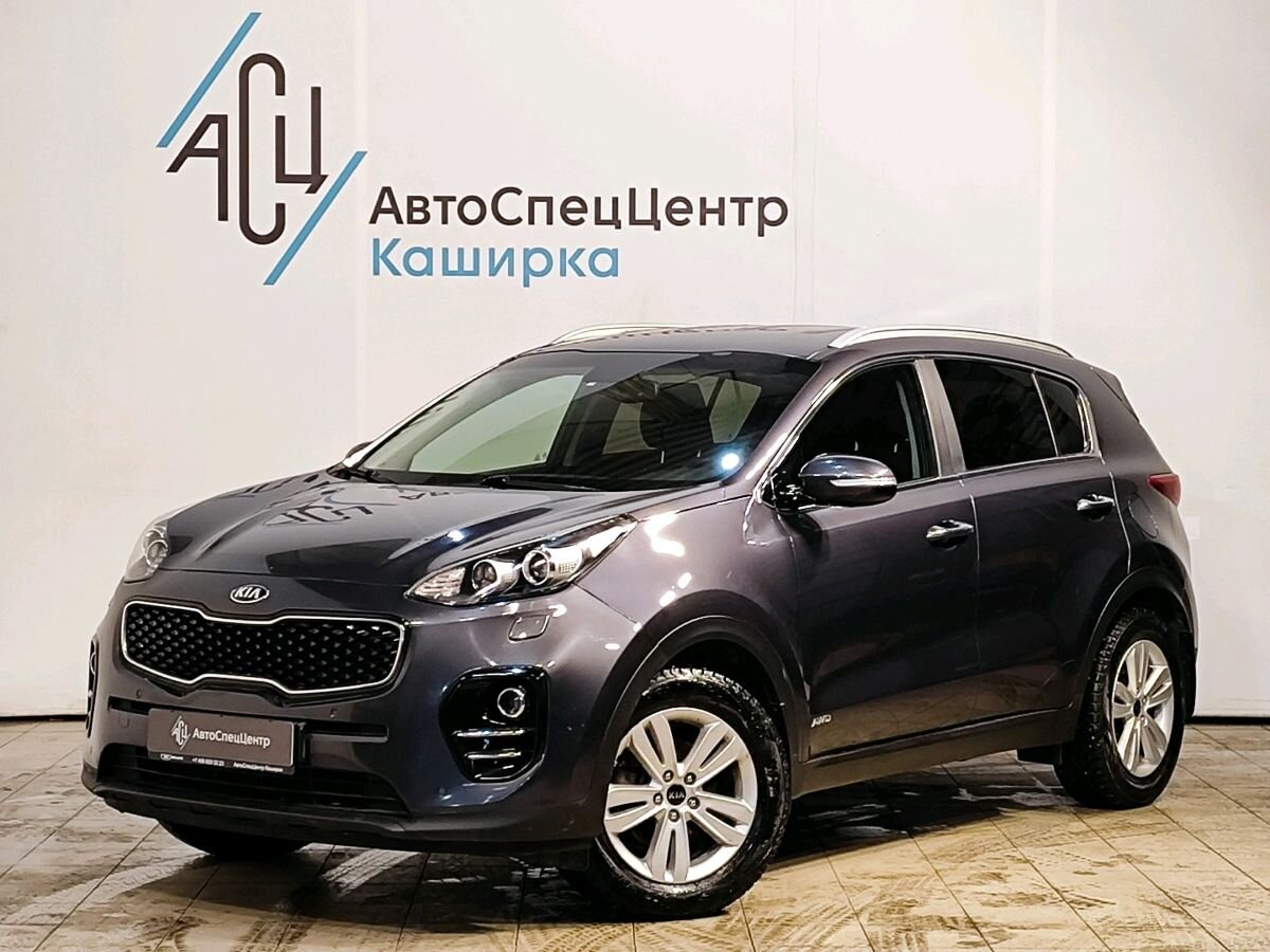 Автомобиль Kia Sportage IV [рестайлинг] 2.0 AT 4WD (150 л.с.) Prestige (2018-2019) Серый 2018 с пробегом 98 250 км