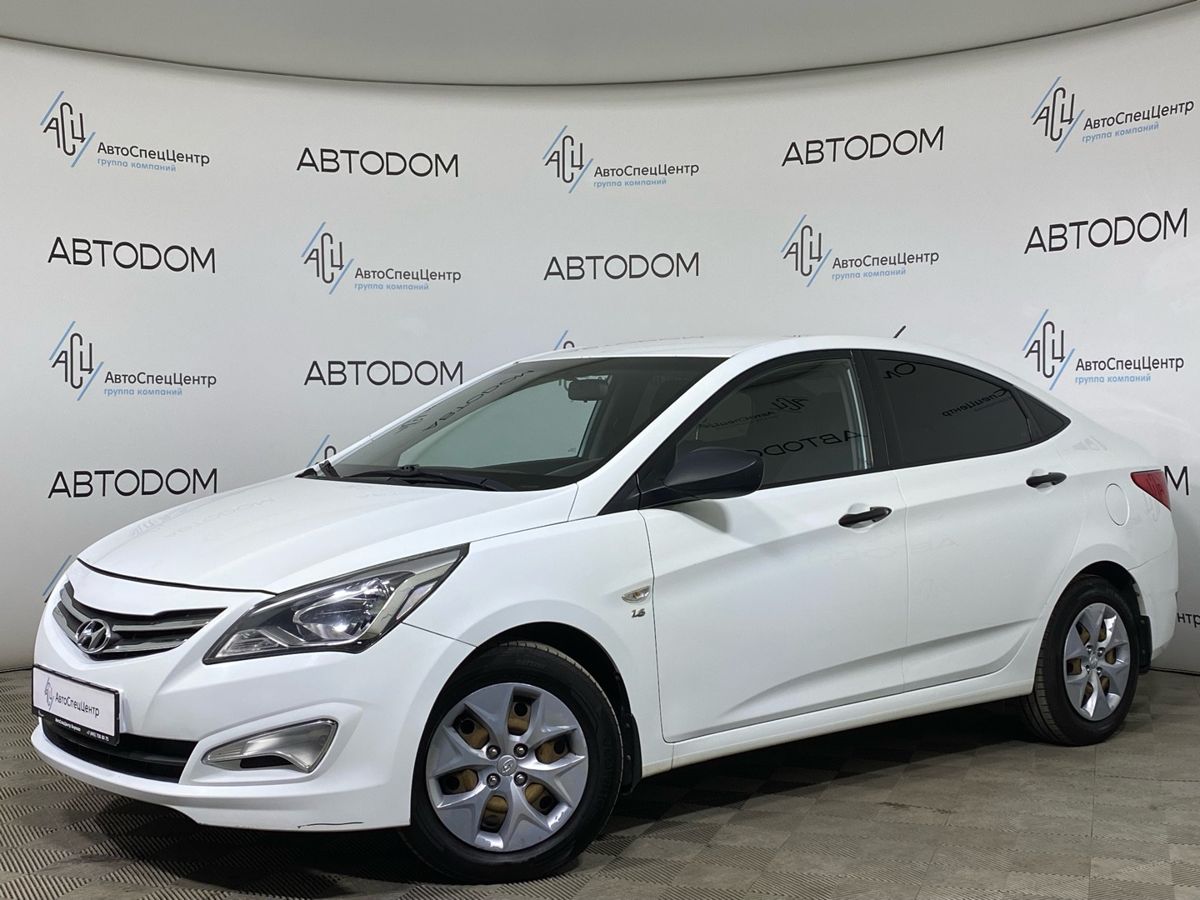 Hyundai Solaris I [рестайлинг] 1.6 AT (123 л.с.) Comfort Белый 2015 с пробегом 114 300 км
