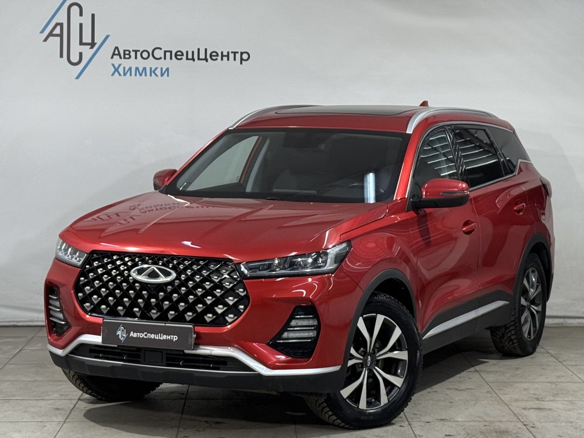 Автомобиль CHERY Tiggo 7 Pro I поколение 1.5 CVT (147 л.с.) Prestige (2020) Красный 2021 с пробегом 55 000 км
