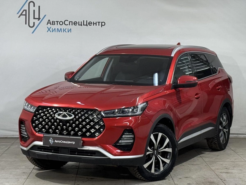 Автомобиль CHERY Tiggo 7 Pro I поколение 1.5 CVT (147 л.с.) Prestige (2020) Красный 2021 с пробегом 55 000 км