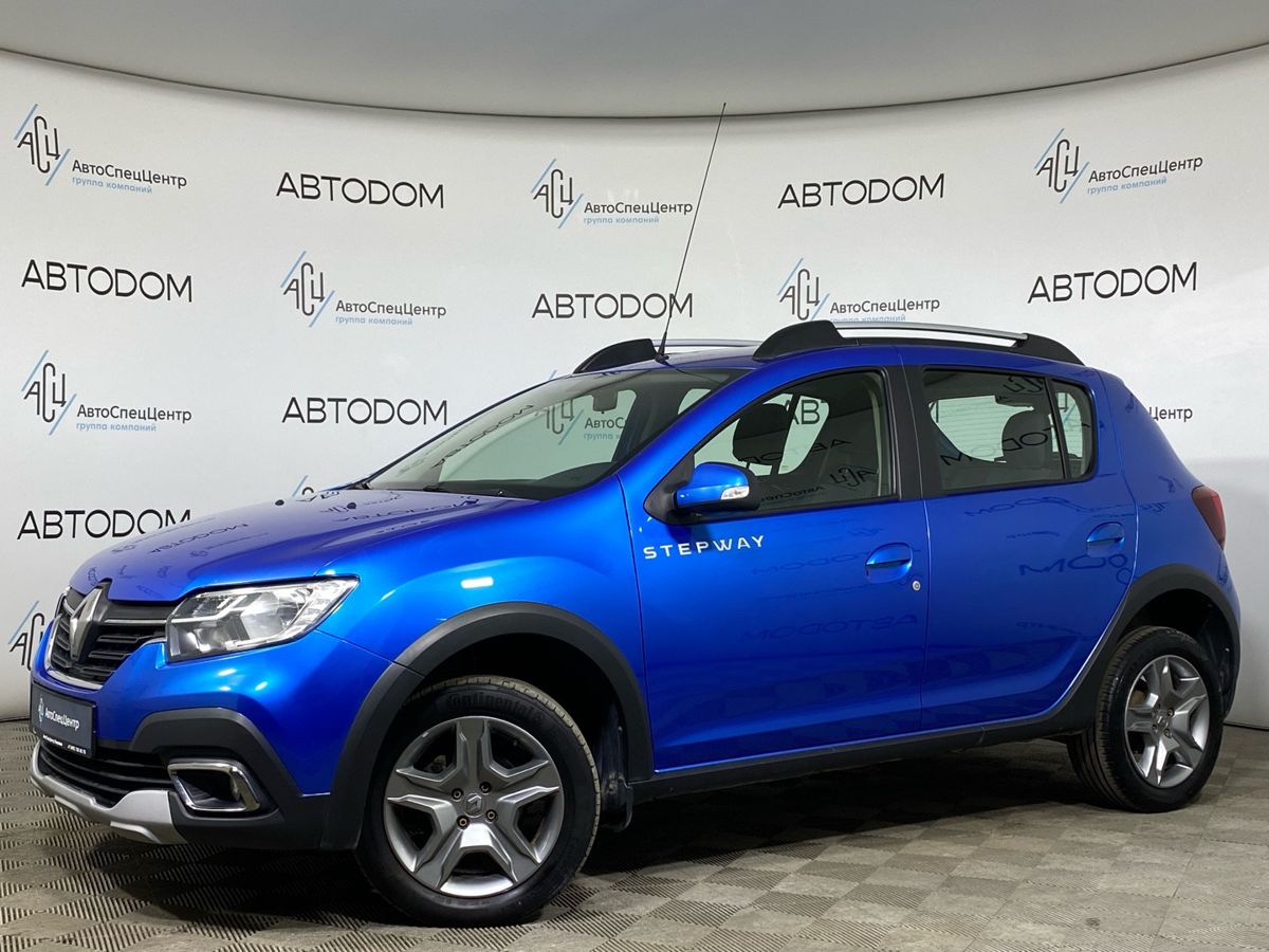 Renault Sandero II [рестайлинг] 1.6 AT (102 л.с.) Stepway Life Синий 2020 с пробегом 104 000 км