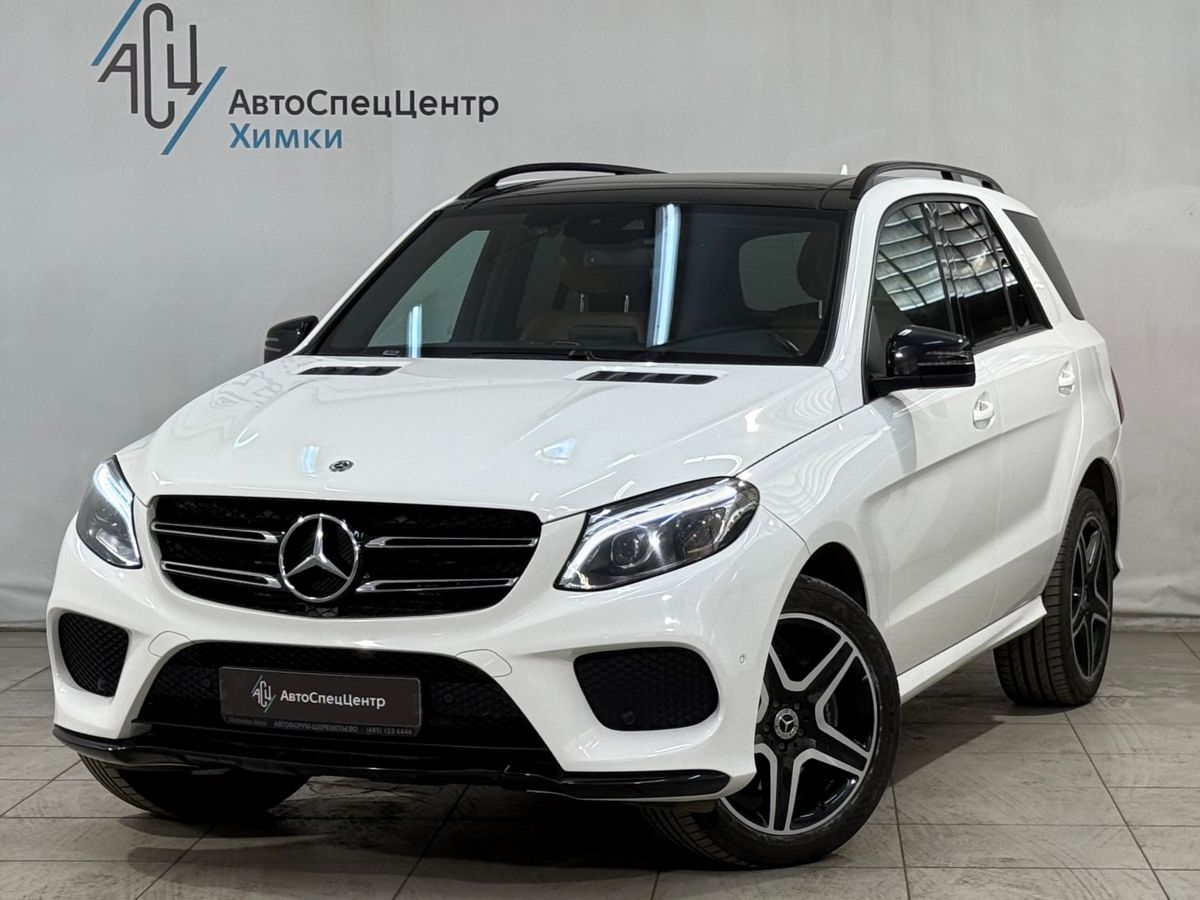 Автомобиль Mercedes-Benz GLE I поколение (W166) 350 3.0d AT 4Matic (249 л.с.) Особая серия Белый 2018 с пробегом 59 300 км