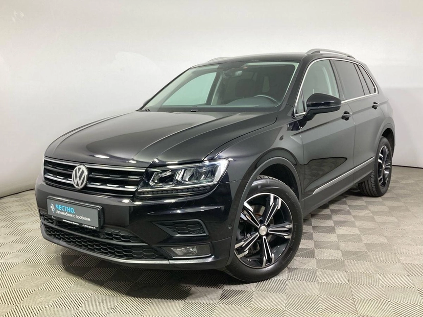 Автомобиль Volkswagen Tiguan II поколение 1.4 AMT 4WD (150 л.с.) Comfortline Чёрный 2018 с пробегом 127 248 км