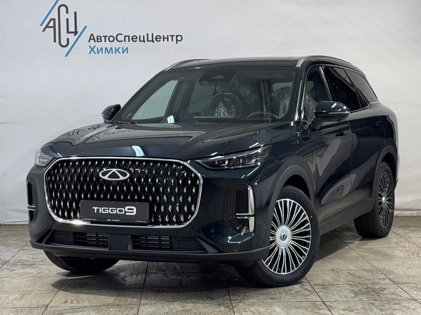 Автомобиль CHERY Tiggo 9 I поколение 2.0 AT 4WD (249 л.с.) Ultra Зелёный 2025 новый