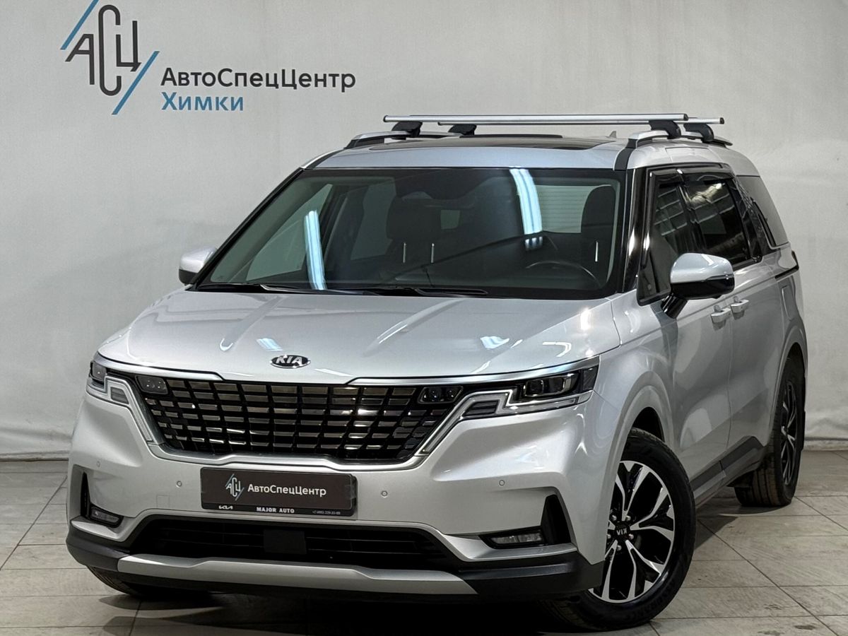 Автомобиль Kia Carnival IV поколение 2.2d AT (199 л.с.) Premium+ (2021) Серебристый 2021 с пробегом 73 000 км