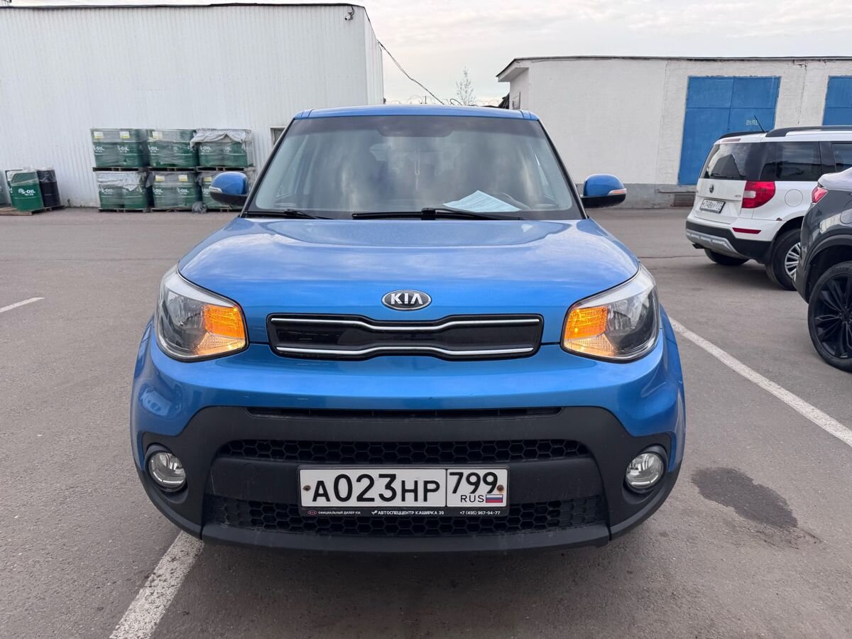 Kia Soul II [рестайлинг] 2.0 AT (150 л.с.) Luxe Синий 2019 с пробегом 44 707 км