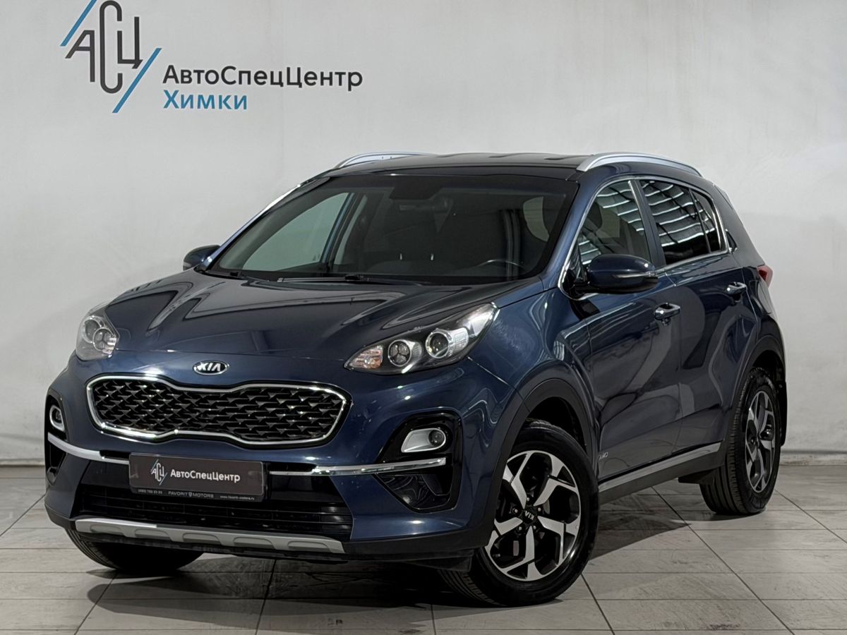 Kia Sportage IV [рестайлинг] 2.4 AT 4WD (184 л.с.) Luxe+ (2019) Синий 2019 с пробегом 77 000 км