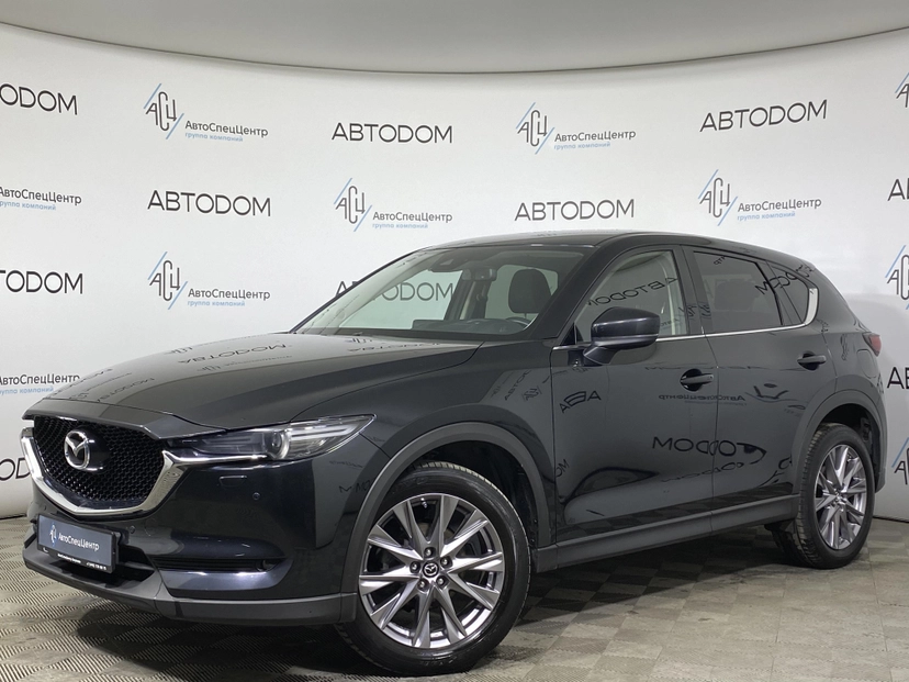 Автомобиль Mazda CX-5 II поколение 2.0 AT 4WD (150 л.с.) Supreme (Пакет 2) (2017-2020) Чёрный 2019 с пробегом 74 000 км