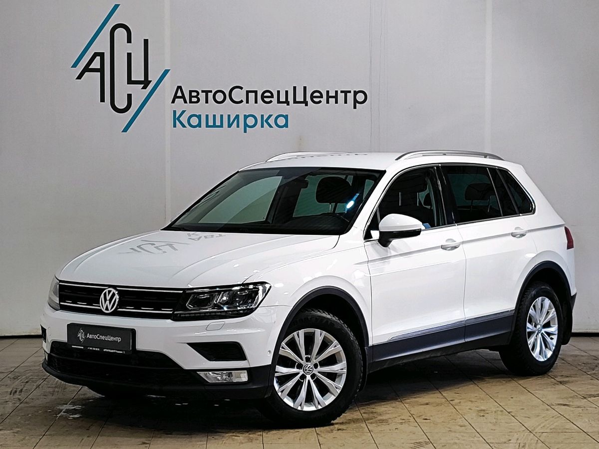 Автомобиль Volkswagen Tiguan II поколение 1.4 AMT 4WD (150 л.с.) Connect Белый 2017 с пробегом 117 526 км