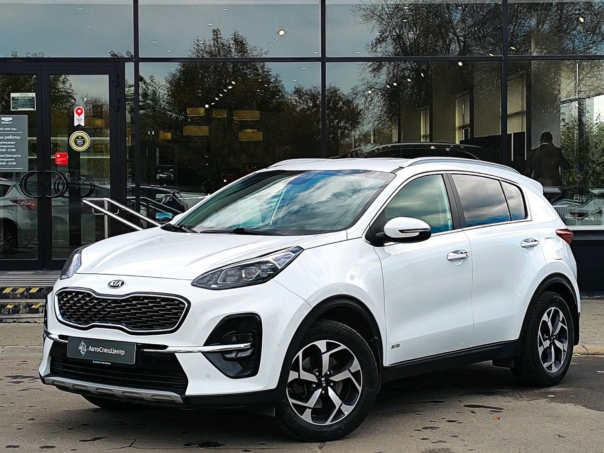 Kia Sportage IV [рестайлинг] 2.0 AT 4WD (150 л.с.) Prestige (2018-2019) Белый 2020 с пробегом 132 526 км