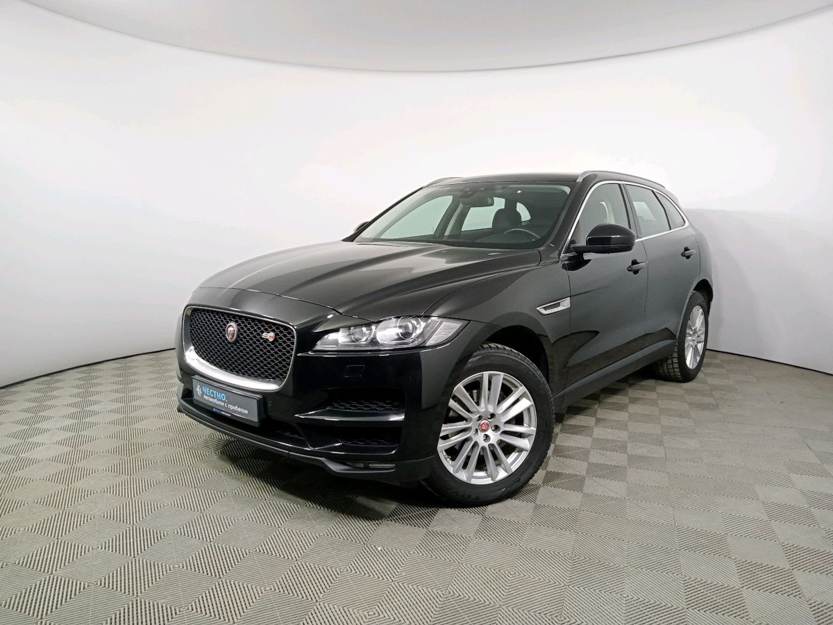 Автомобиль Jaguar F-Pace I поколение 2.0d AT 4WD (180 л.с.) Prestige Черный 2017 с пробегом 119820 км