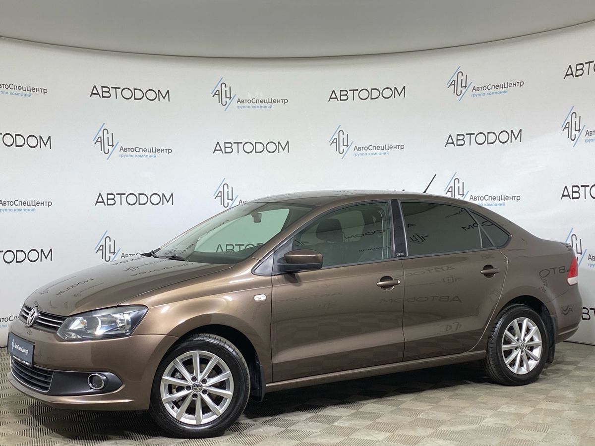 Volkswagen Polo V поколение 1.6 AT (105 л.с.) CLUB Коричневый 2015 с пробегом 201 000 км