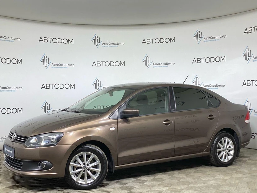 Volkswagen Polo V поколение 1.6 AT (105 л.с.) CLUB Коричневый 2015 с пробегом 201 000 км