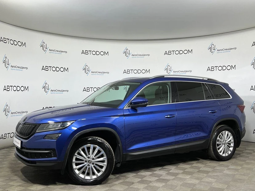 Skoda Kodiaq I поколение 2.0 AMT 4WD (180 л.с.) Ambition Plus Синий 2019 с пробегом 105 657 км
