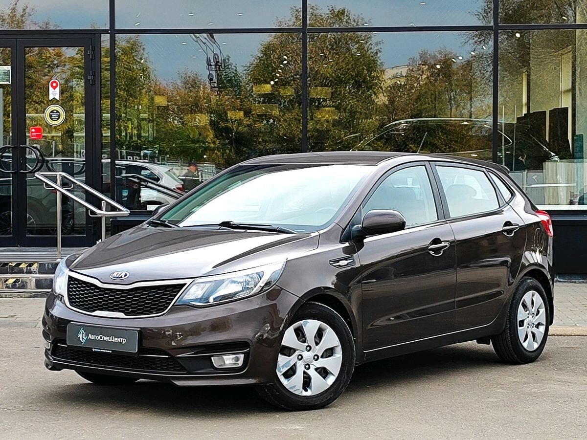 Kia Rio III [рестайлинг] 1.4 AT (107 л.с.) Comfort Аудио Коричневый 2016 с пробегом 62 341 км