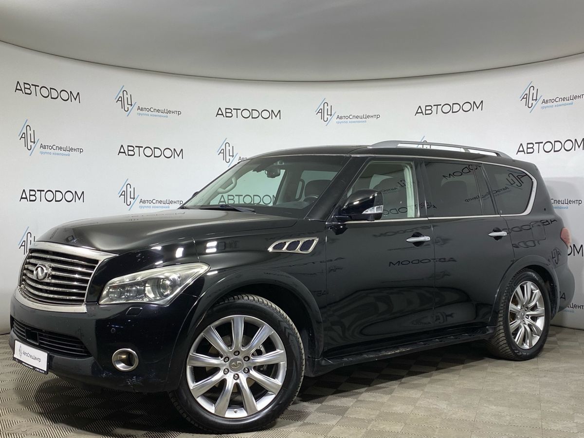 Infiniti QX56 II поколение 5.6 AT 4WD (405 л.с.) Hi-Tech Чёрный 2011 с пробегом 292 876 км