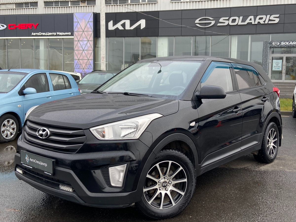 Автомобиль Hyundai Creta I поколение 2.0 AT 4WD (150 л.с.) Active Чёрный 2017 с пробегом 118 890 км