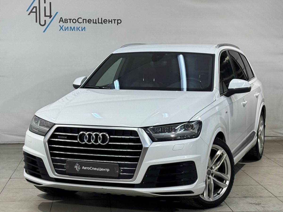 Автомобиль Audi Q7 II поколение (4M) 3.0d AT 4WD (249 л.с.) Sport Белый 2019 с пробегом 102 500 км
