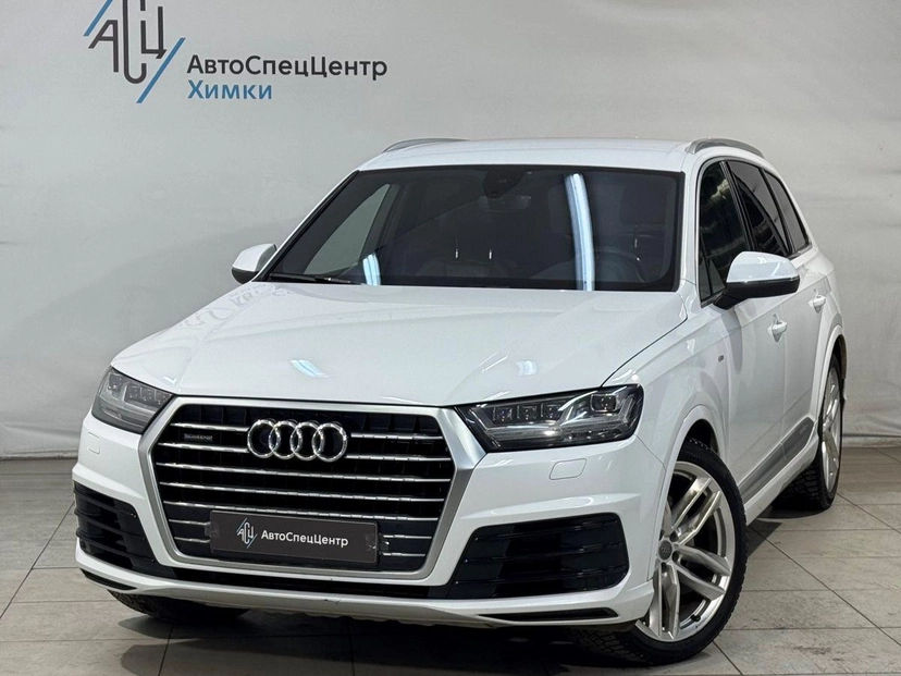 Автомобиль Audi Q7 II поколение (4M) 3.0d AT 4WD (249 л.с.) Sport Белый 2019 с пробегом 102 500 км