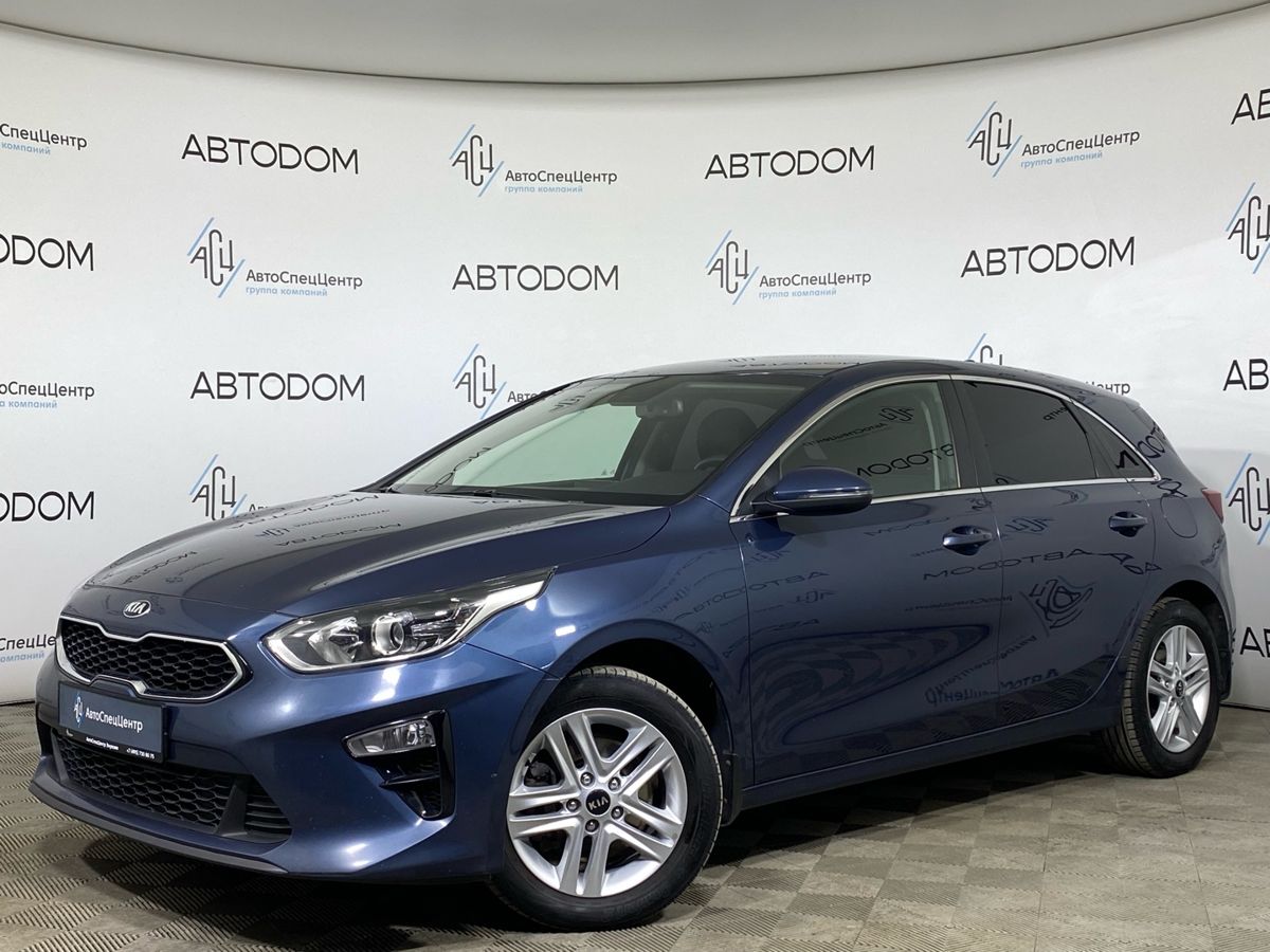 Автомобиль Kia Ceed III поколение 1.6 AT (128 л.с.) Premium Синий 2021 с пробегом 177 134 км