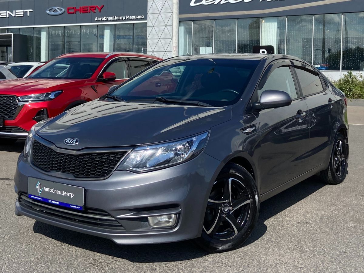 Kia Rio III [рестайлинг] 1.6 AT (123 л.с.) Comfort Аудио Серый 2016 с пробегом 119 000 км