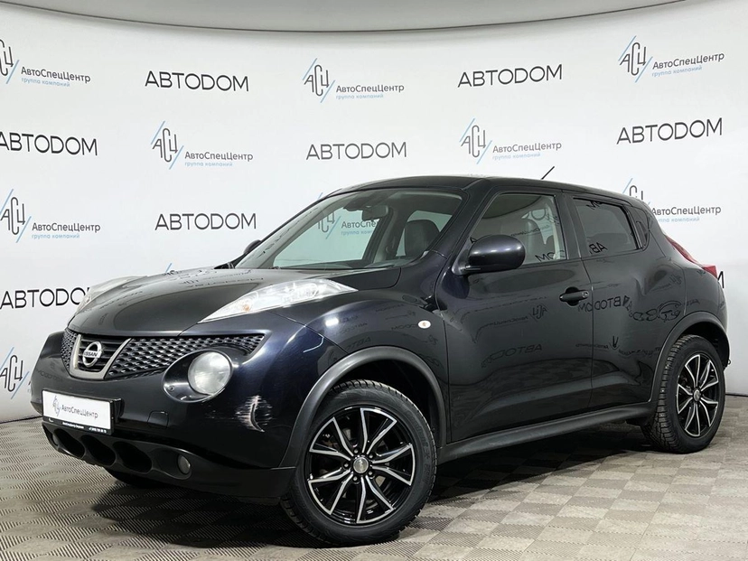 Автомобиль Nissan Juke I поколение (F15) 1.6 CVT (190 л.с.) Base Чёрный 2011 с пробегом 210 500 км