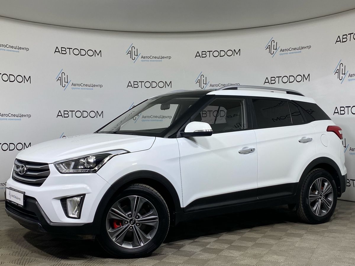 Hyundai Creta I поколение 2.0 AT 4WD (149 л.с.) Travel + Advanced + Style Белый 2016 с пробегом 101 712 км