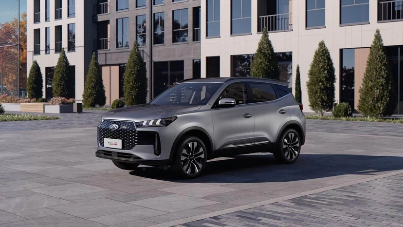 Автомобиль CHERY Tiggo 4 II поколение 1.5 AMT (147 л.с.) Prime Серый 2024 новый