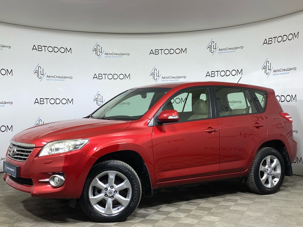 Toyota RAV4 III (XA30) [рестайлинг] 2.0 CVT 4WD (158 л.с.) Престиж Красный 2010 с пробегом 115 000 км