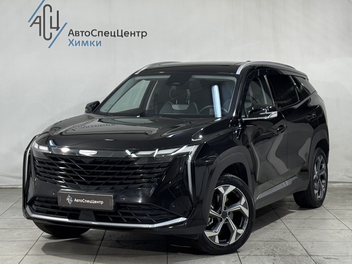 Geely Atlas II поколение 2.0 AT 4WD (200 л.с.) Люкс Чёрный 2024 с пробегом 21 200 км