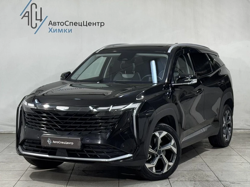 Geely Atlas II поколение 2.0 AT 4WD (200 л.с.) Люкс Чёрный 2024 с пробегом 21 200 км