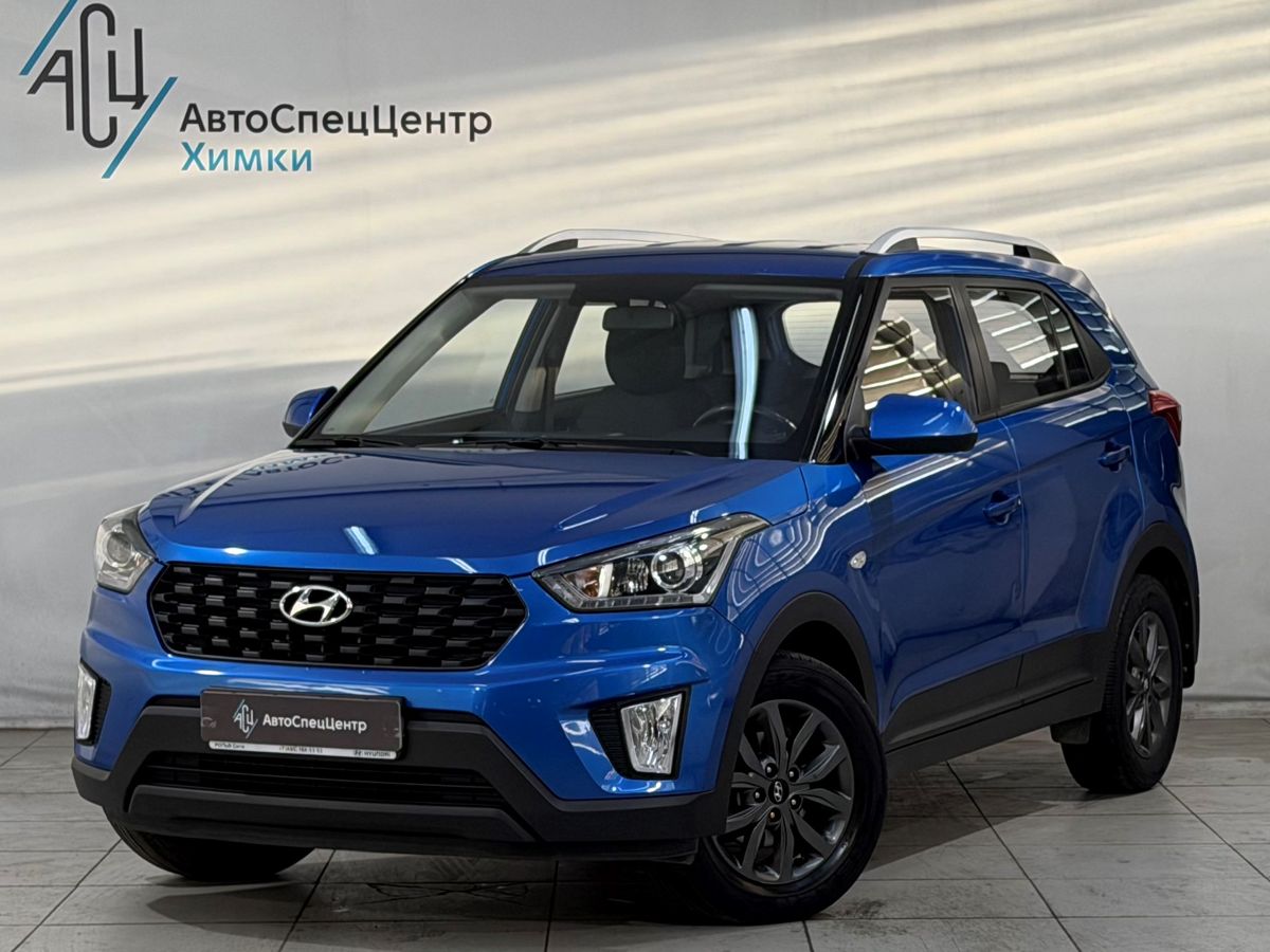 Hyundai Creta I [рестайлинг] 1.6 AT (123 л.с.) Comfort + Winter Синий 2020 с пробегом 118 000 км