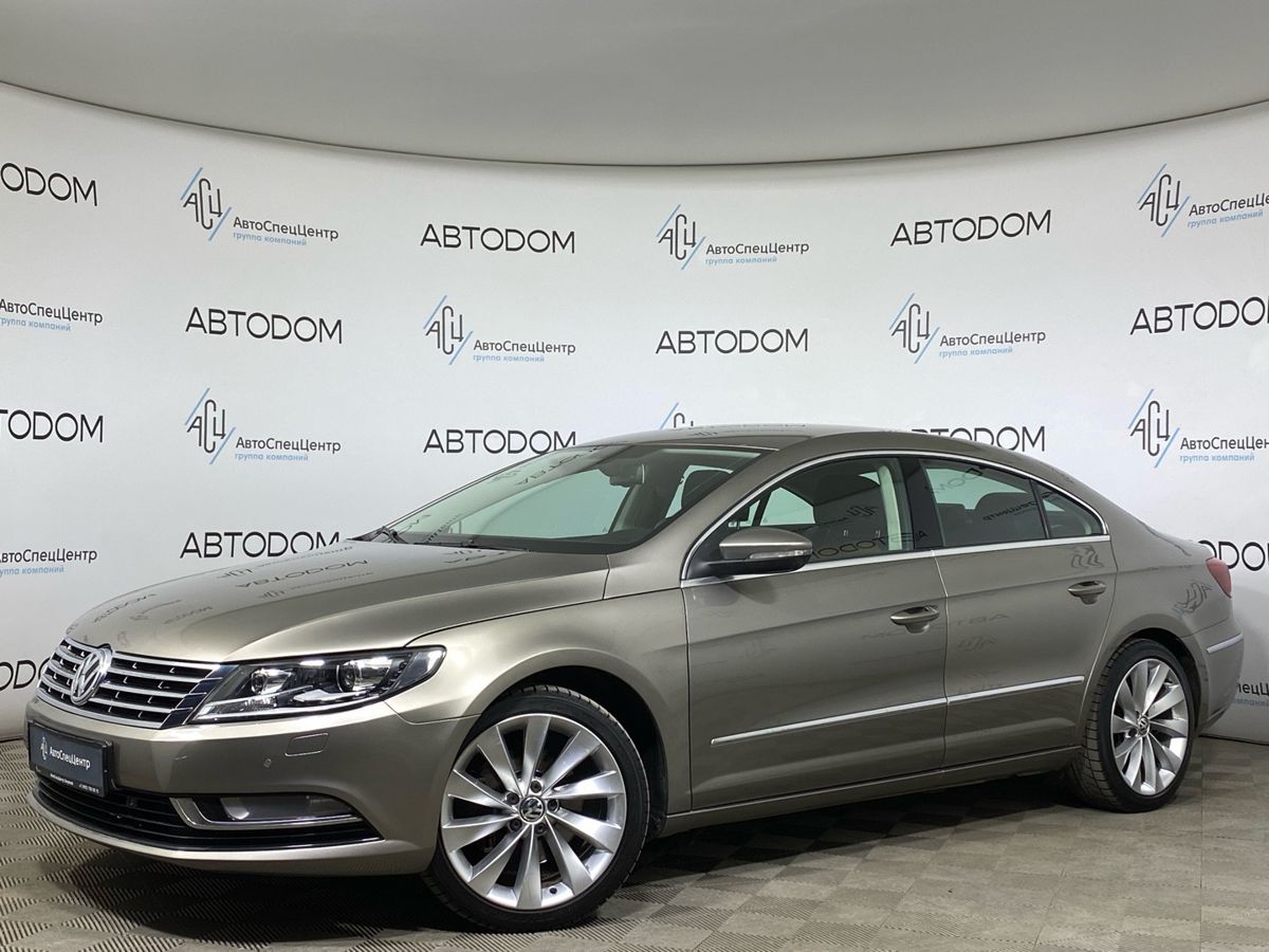 Автомобиль Volkswagen Passat CC I [рестайлинг] 1.8 AMT (152 л.с.) Sport Бежевый 2013 с пробегом 227 294 км