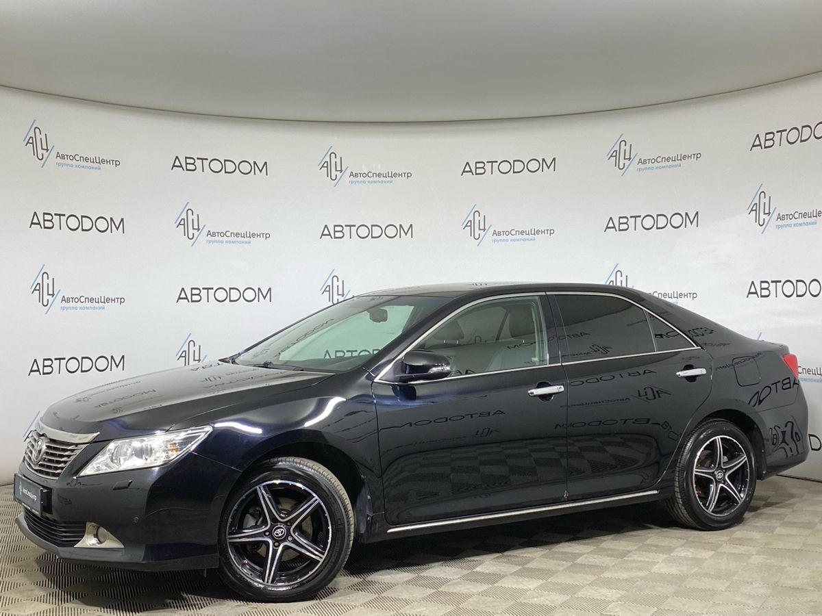 Toyota Camry VII поколение (XV50) 2.5 AT (181 л.с.) Элеганс Чёрный 2014 с пробегом 170 000 км