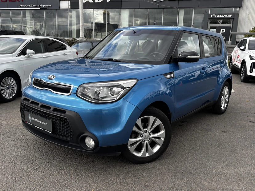 Автомобиль Kia Soul II поколение 1.6 AT (132 л.с.) Sunrise Синий 2016 с пробегом 95 000 км