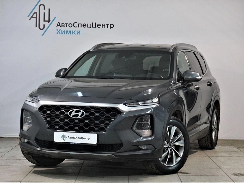 Автомобиль Hyundai Santa Fe IV поколение (TM) 2.4 AT 4WD (188 л.с.) Lifestyle Серый 2018 с пробегом 109 430 км