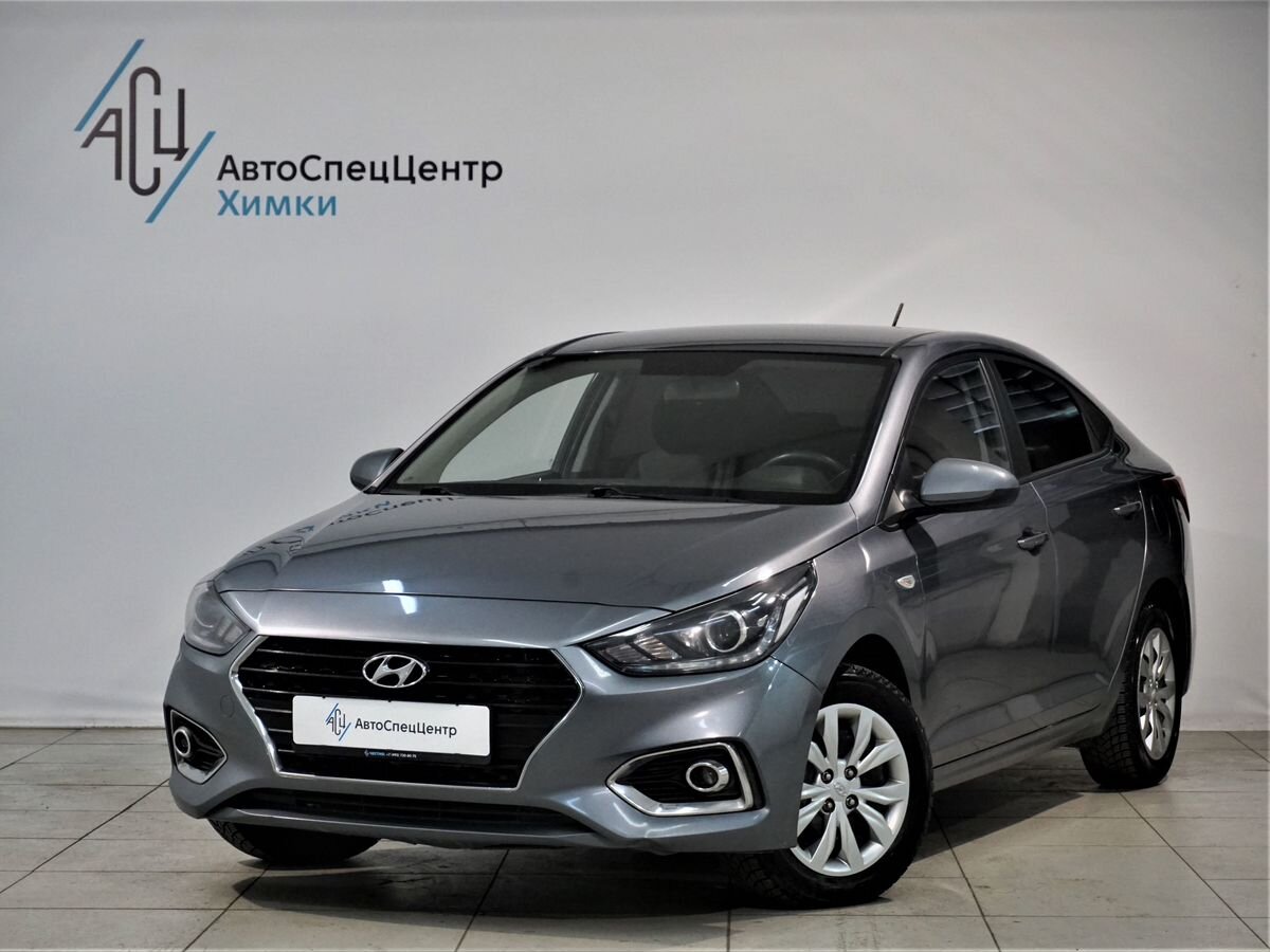 Купить Hyundai Solaris 2019, 1.6 AT (123 л.с.) Серый с пробегом 86000 км /  5689461 по цене от 1 298 010 руб в АВТОДОМ - официальный дилер в Москве