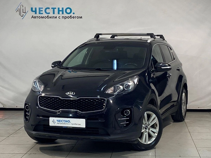 Автомобиль Kia Sportage IV поколение 2.0 AT 4WD (150 л.с.) Comfort Чёрный 2018 с пробегом 156 488 км