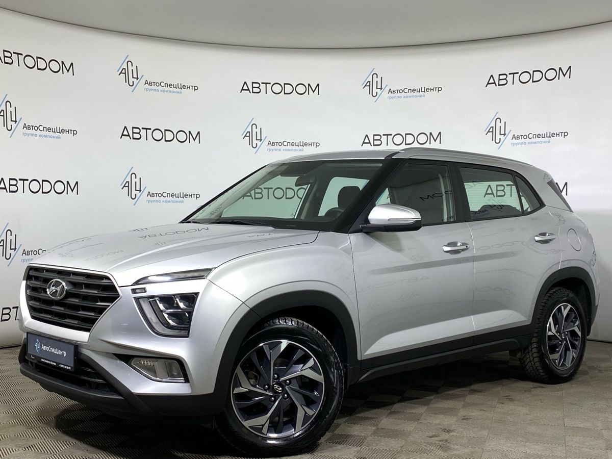 Автомобиль Hyundai Creta II поколение 1.6 AT (123 л.с.) Lifestyle Серый 2021 с пробегом 43 140 км