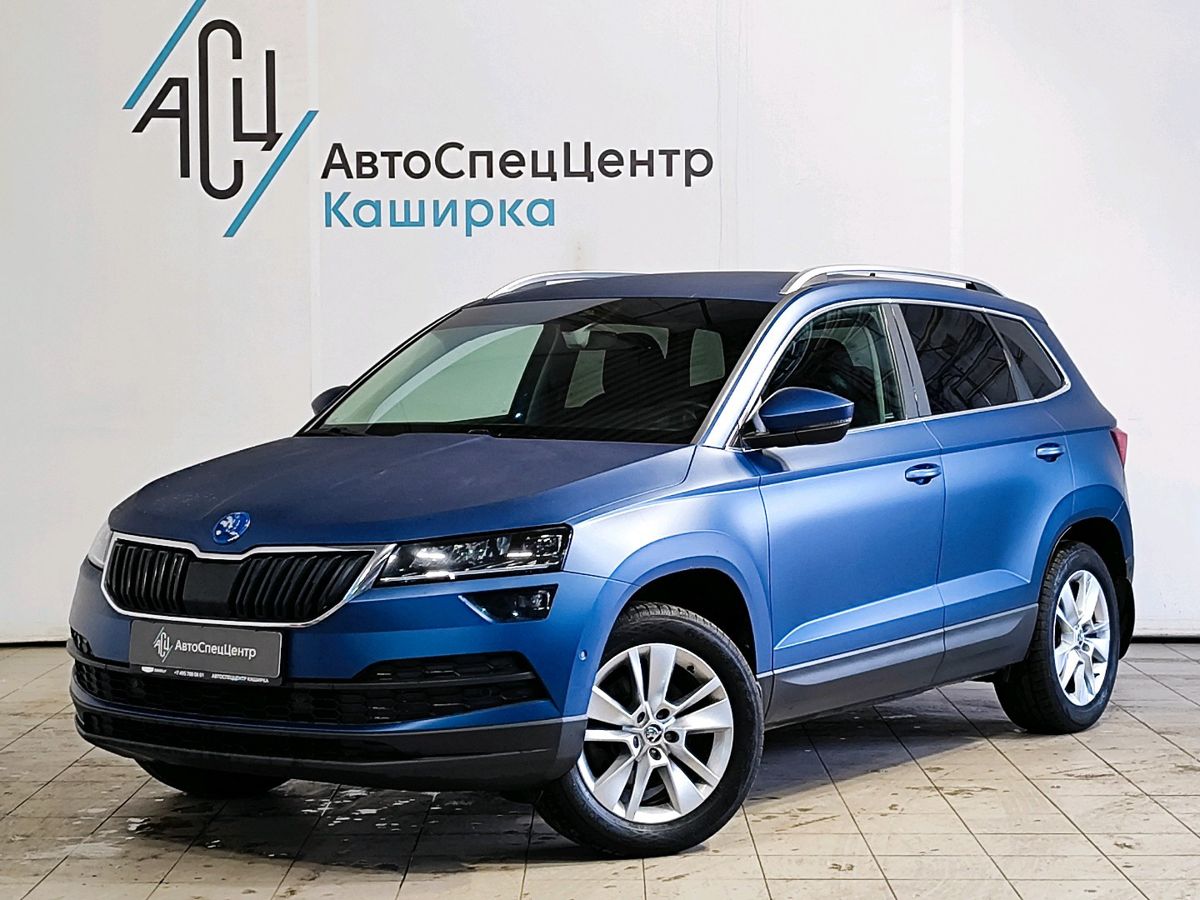 Skoda Karoq I поколение 1.4 AMT 4WD (150 л.с.) Style Синий 2021 с пробегом 57 023 км