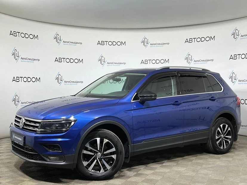 Volkswagen Tiguan II поколение 1.4 AMT 4WD (150 л.с.) Connect Plus Синий 2019 с пробегом 99 506 км