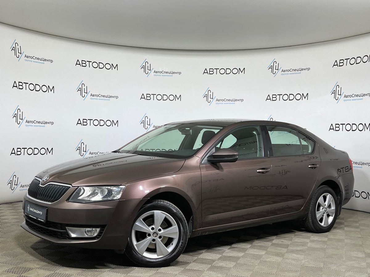 Skoda Octavia III поколение (A7) 1.6 AT (110 л.с.) Active Коричневый 2014 с пробегом 145 000 км
