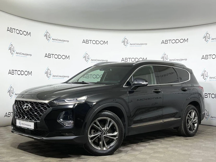 Hyundai Santa Fe IV поколение (TM) 2.2d AT 4WD (200 л.с.) High-Tech Чёрный 2018 с пробегом 175 784 км