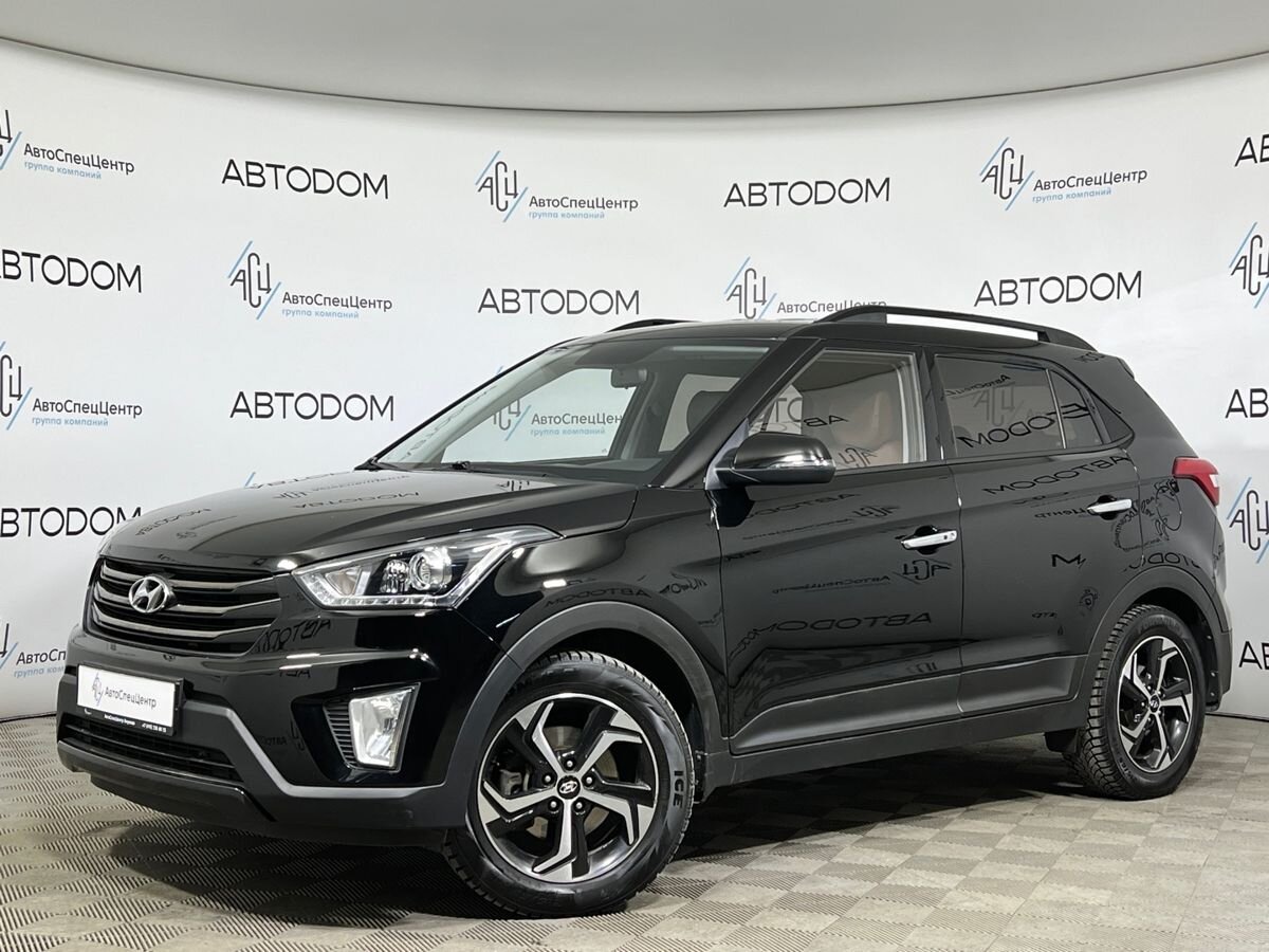 Автомобиль Hyundai Creta I поколение 2.0 AT 4WD (149 л.с.) Rock edition Чёрный 2019 с пробегом 100 653 км