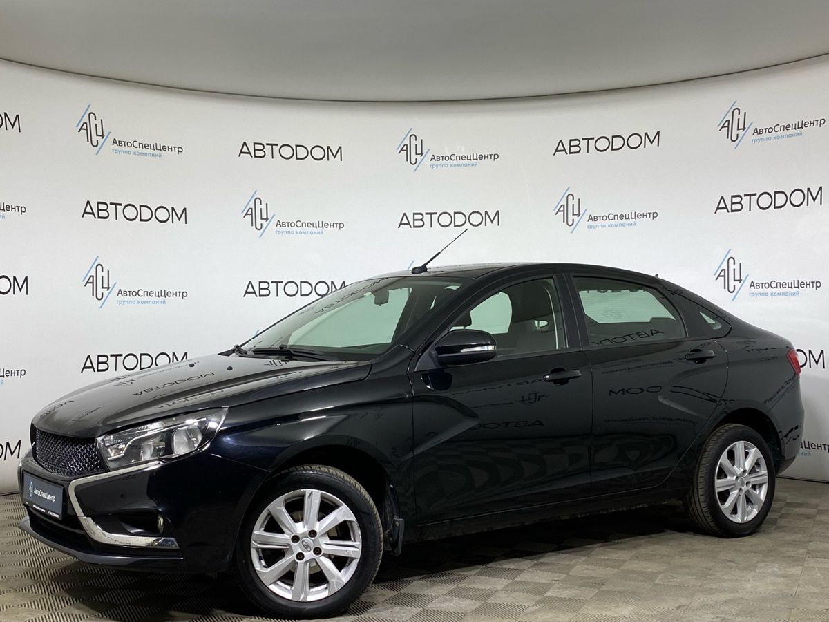 Lada (ВАЗ) Vesta I поколение 1.6 MT (106 л.с.) Base Чёрный 2019 с пробегом 64 000 км