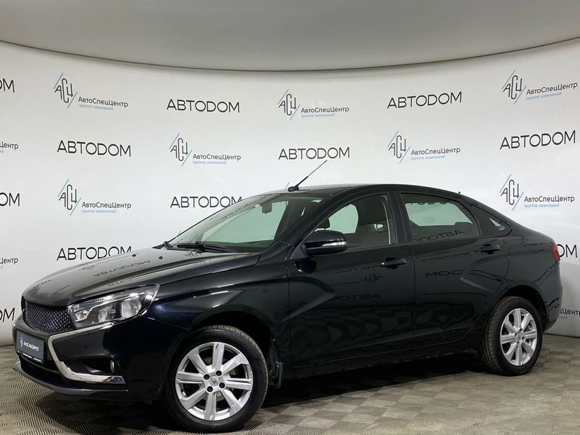Lada (ВАЗ) Vesta I поколение 1.6 MT (106 л.с.) Base Чёрный 2019 с пробегом 64 000 км