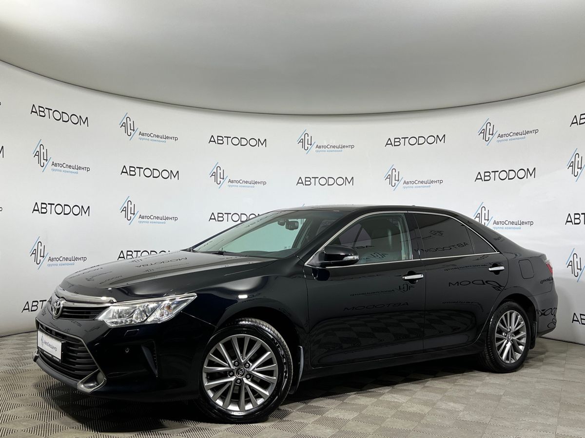 Toyota Camry VII (XV50) [рестайлинг] 2.5 AT (181 л.с.) Exclusive Чёрный 2016 с пробегом 211 630 км