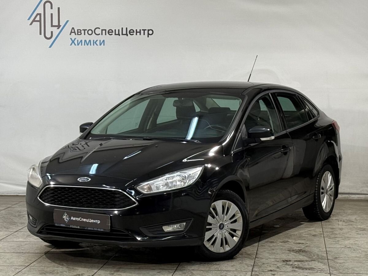 Автомобиль Ford Focus III [рестайлинг] 1.6 AMT (105 л.с.) Trend Чёрный 2016 с пробегом 216 000 км