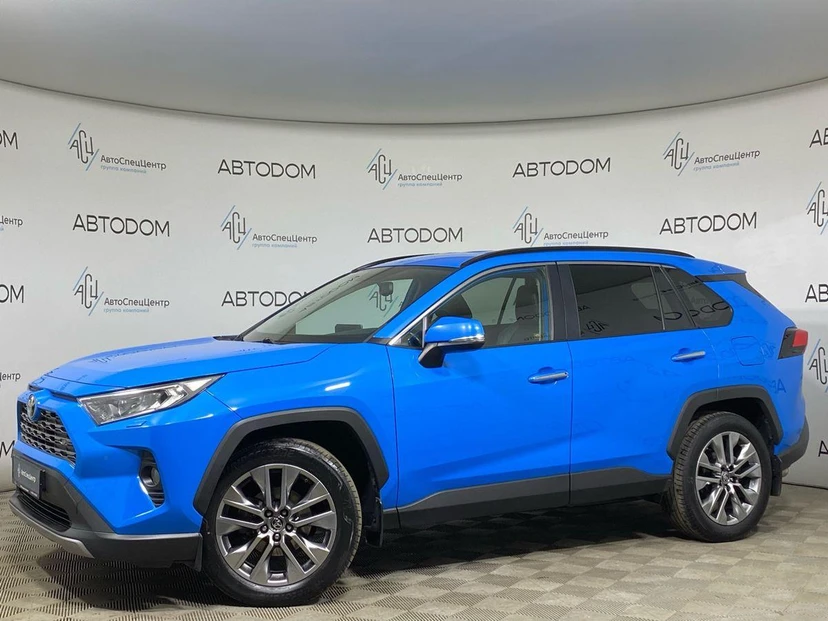 Toyota RAV4 V поколение (XA50) 2.0 CVT 4WD (149 л.с.) Prestige Синий 2019 с пробегом 73 559 км